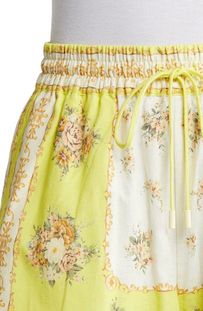 Shop Alemais Catalina Shorts In Lemon