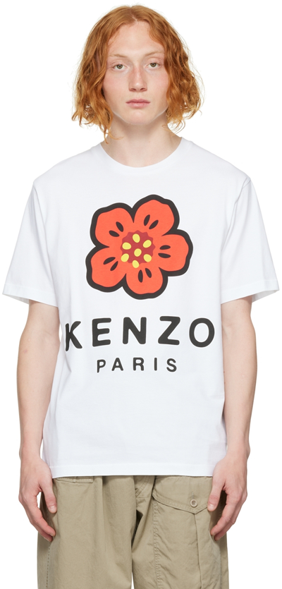 Shop Kenzo White  Paris Seasonal Classic T-shirt In 01 - White