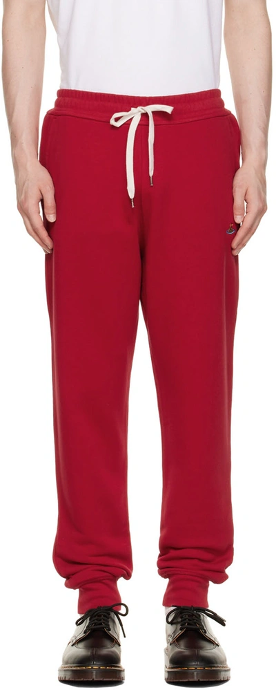 Shop Vivienne Westwood Red Orb Lounge Pants In H402 Red