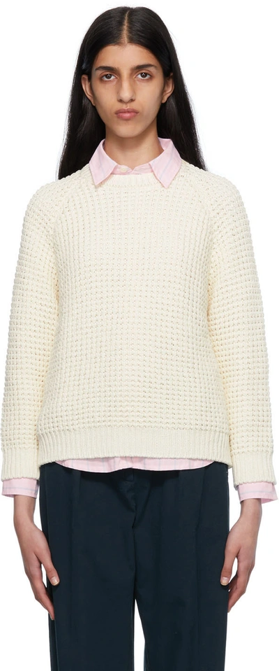 Shop Apc Off-white Selma Sweater In Aab White