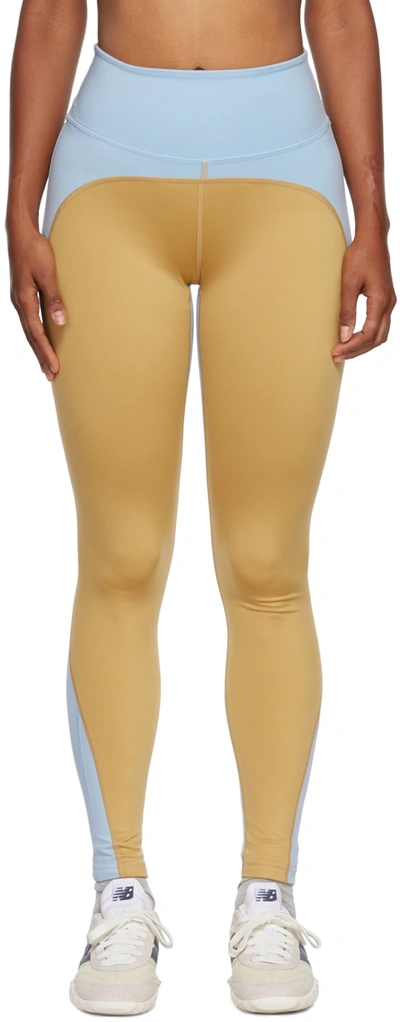 7 Days Active Blue Rivet Sport Leggings In 337 Blue Fog