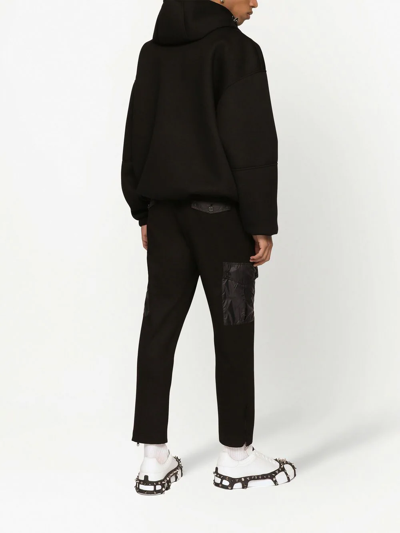 Shop Dolce & Gabbana Straight-leg Cargo Trousers In Black