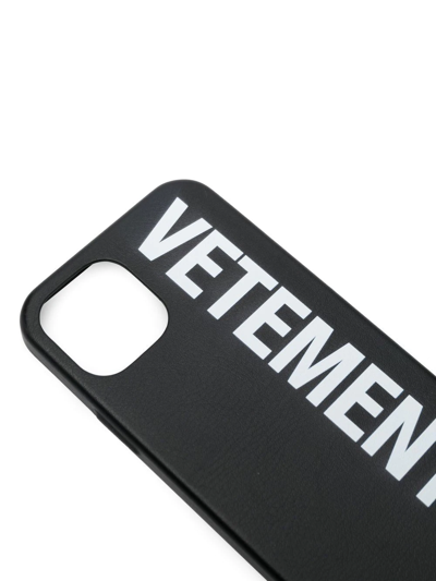 Shop Vetements Logo-print Iphone 12 Pro Case In Black