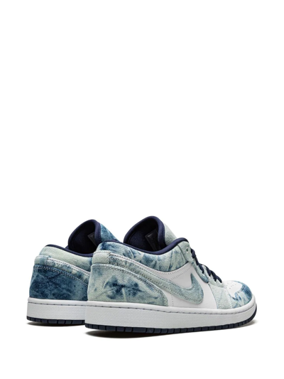 Shop Jordan Air  1 Low Se "washed Denim" Sneakers In White