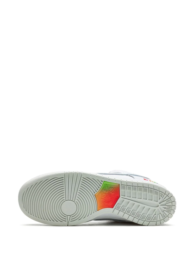 Nike Sb Dunk Low Pro "be True" Sneakers In White