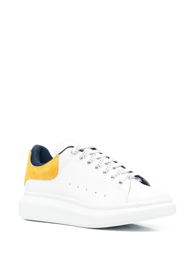 Alexander Mcqueen Lace-up Low-top Sneakers In White