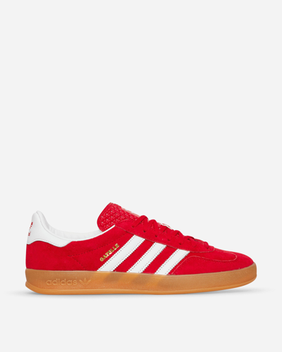 Shop Adidas Originals Gazelle Indoor Sneakers Red In Multicolor