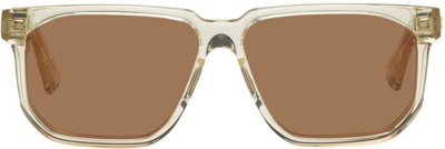 Shop Bottega Veneta Transparent Square Sunglasses In 004 Clear