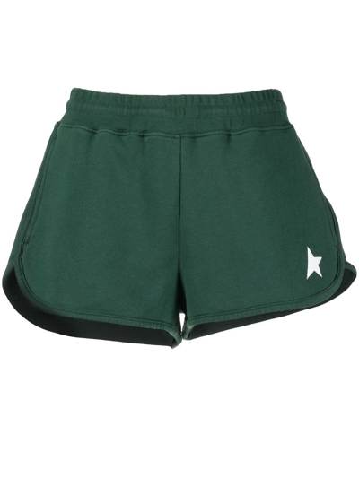 Shop Golden Goose `star Diana` Shorts In Verde