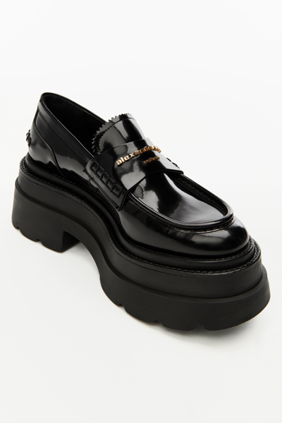 Shop Alexander Wang Carter Platform Loafer In Leather In Black
