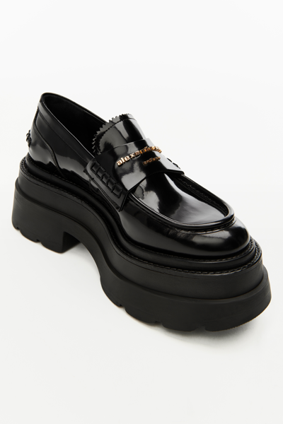 Alexander Wang Carter Platform Loafer In Leather In Black