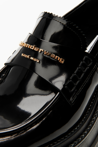 Alexander Wang Carter Platform Loafer In Leather In Black