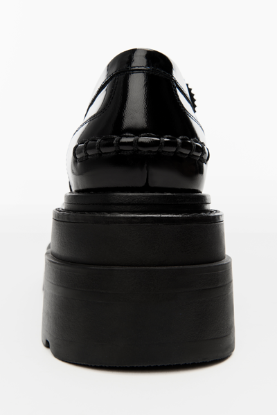 Alexander Wang Carter Platform Loafer In Leather In Black