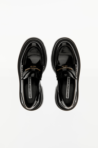 Alexander Wang Carter Platform Loafer In Leather In Black