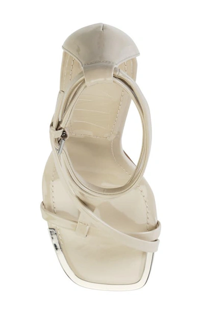 Shop Dkny Audrey Ankle Strap Sandal In Off White