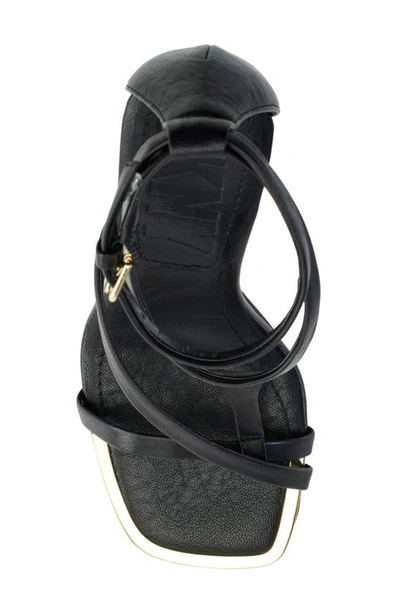 Shop Dkny Audrey Ankle Strap Sandal In Black