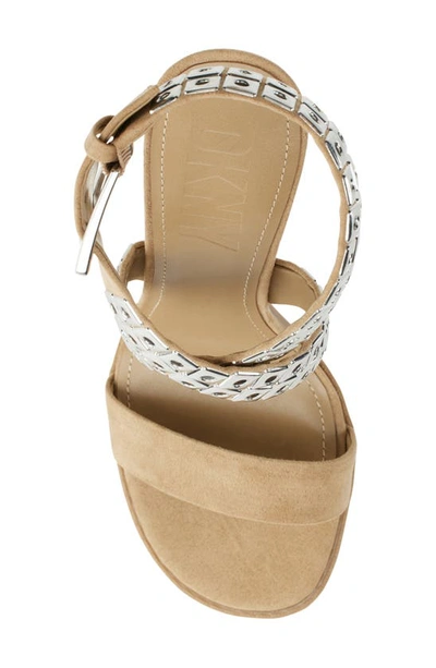 Shop Dkny Aiden Slingback Sandal In Taupe