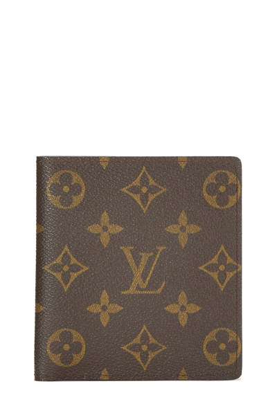 Louis Vuitton Porte Carte Credit Bifold Black Leather Wallet (Pre-Owned)