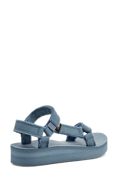 Shop Teva Midform Universal Canvas Sandal In Blue Mirage