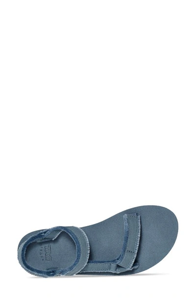 Shop Teva Midform Universal Canvas Sandal In Blue Mirage