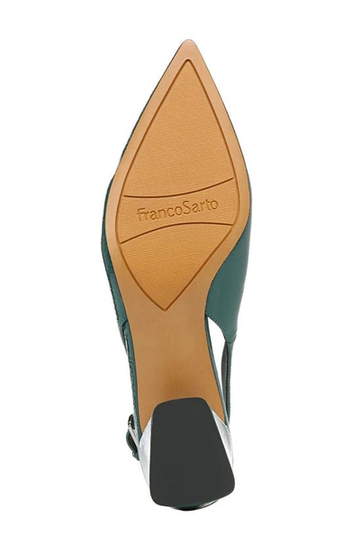 Shop Franco Sarto Racer Slingback Pointed Toe Pump In Dk Teal