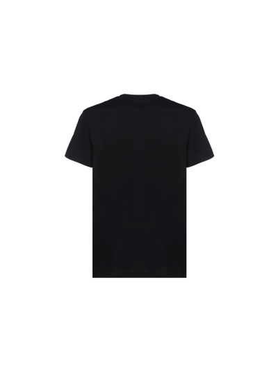 Shop Balmain T-shirt In Nero/bianco