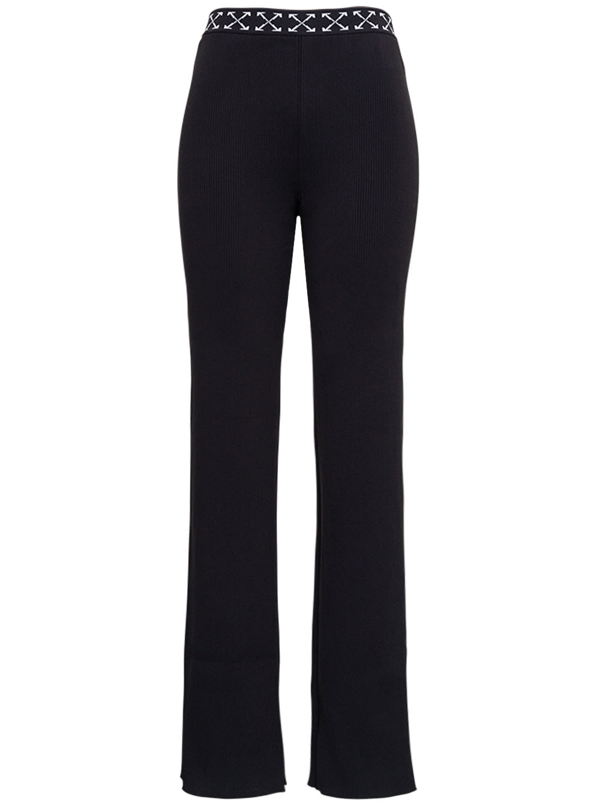 Off-White LOGO BAND PANT BLACK GREY