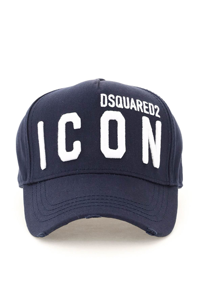 Dsquared2 Embroidered Icon Baseball Hat In Navy | ModeSens