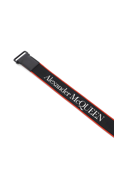 Shop Alexander Mcqueen Jacquard Logo Belt