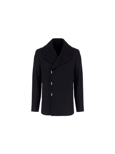 Shop Givenchy Peacoat In Black