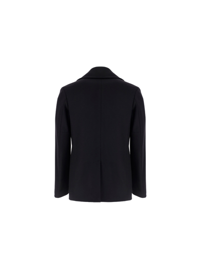 Shop Givenchy Peacoat In Black