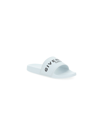 Givenchy Contrast Logo Slides In White