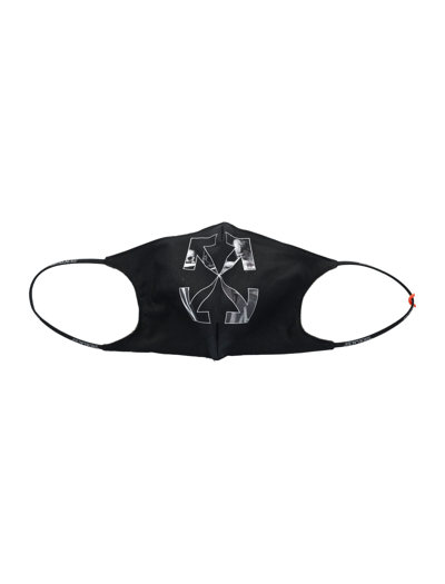 Shop Off-white Caravaggio Arrows Simple Mask In Black