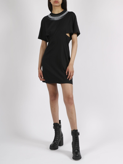 Givenchy Dress With 3d Chain Print In Black