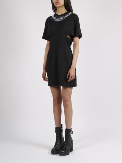 Givenchy Dress With 3d Chain Print In Black