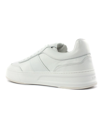 Shop Tod's White Leather Sneakers In Bianco
