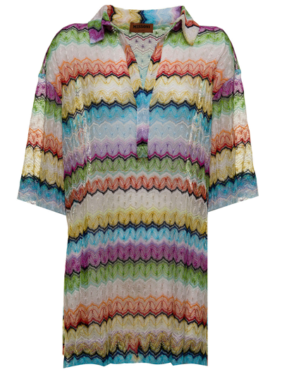 Shop Missoni Multicolor Fine Knit Blouse