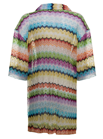 Shop Missoni Multicolor Fine Knit Blouse