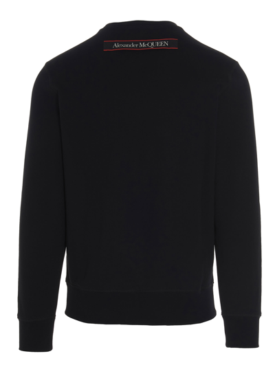 Shop Alexander Mcqueen Logo Tape Sweatshirt In Black