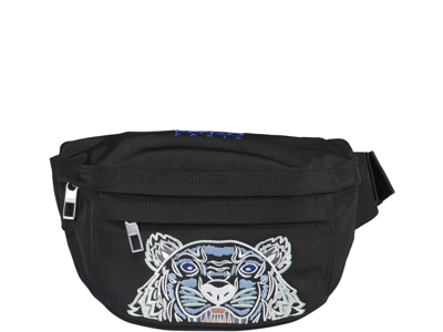 Shop Kenzo Logo Tiger Belt Bag In Nero