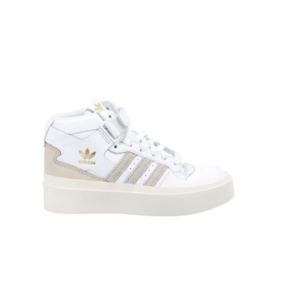 Adidas Originals White & Beige Forum Bonega Mid Sneakers In  Ftwwht/orbgry/cbrown | ModeSens