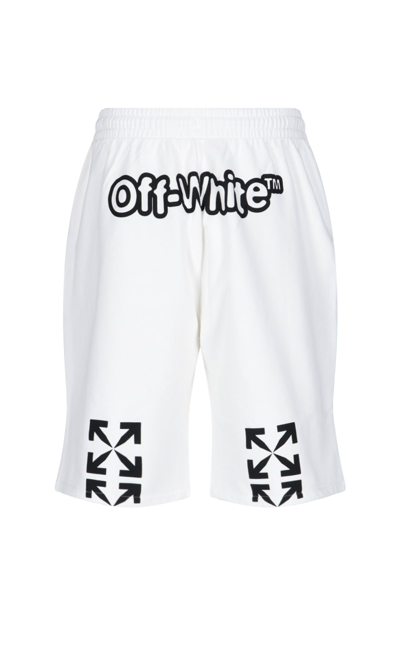 Shop Off-white Pants In Bianco