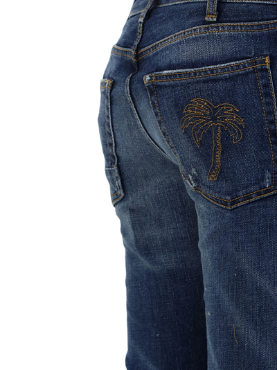 Shop Palm Angels Jeans In Blu