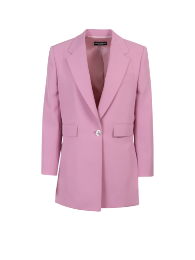 Shop Dolce & Gabbana Blazer In Lilla