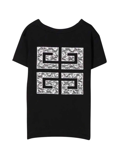 Shop Givenchy Black Girl T-shirt In Nero