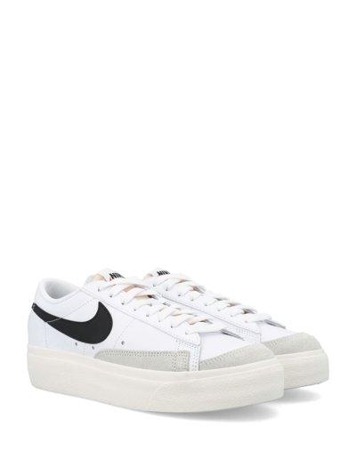 Shop Nike Blazer Low Platform In White Black