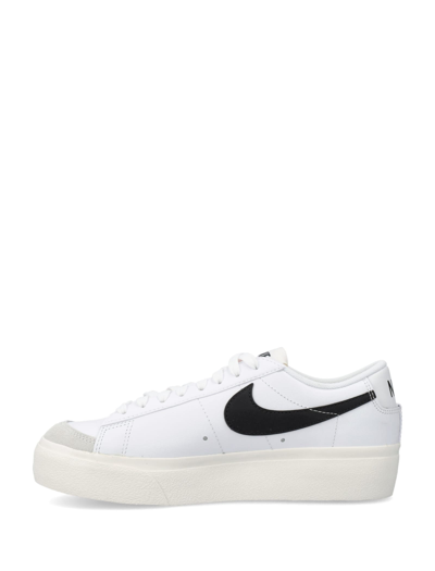 Shop Nike Blazer Low Platform In White Black