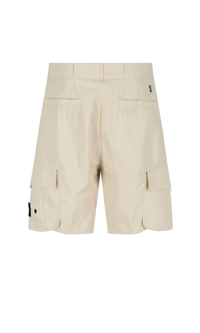 Shop Stone Island Shadow Project Shadow Project Cargo Shorts In Beige