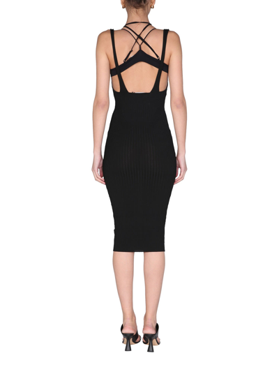 Shop Andreädamo Ribbed Skirt With Straps