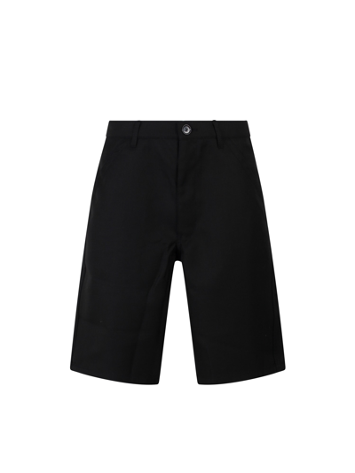 Shop Comme Des Garçons Shirt Bermuda Shorts In Black